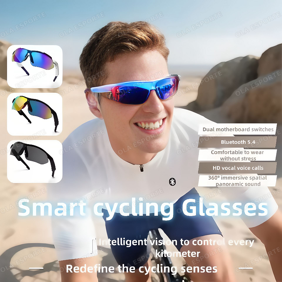 Audio Music Arabic - New Outdoor Cycling Bluetooth Smart Glasses