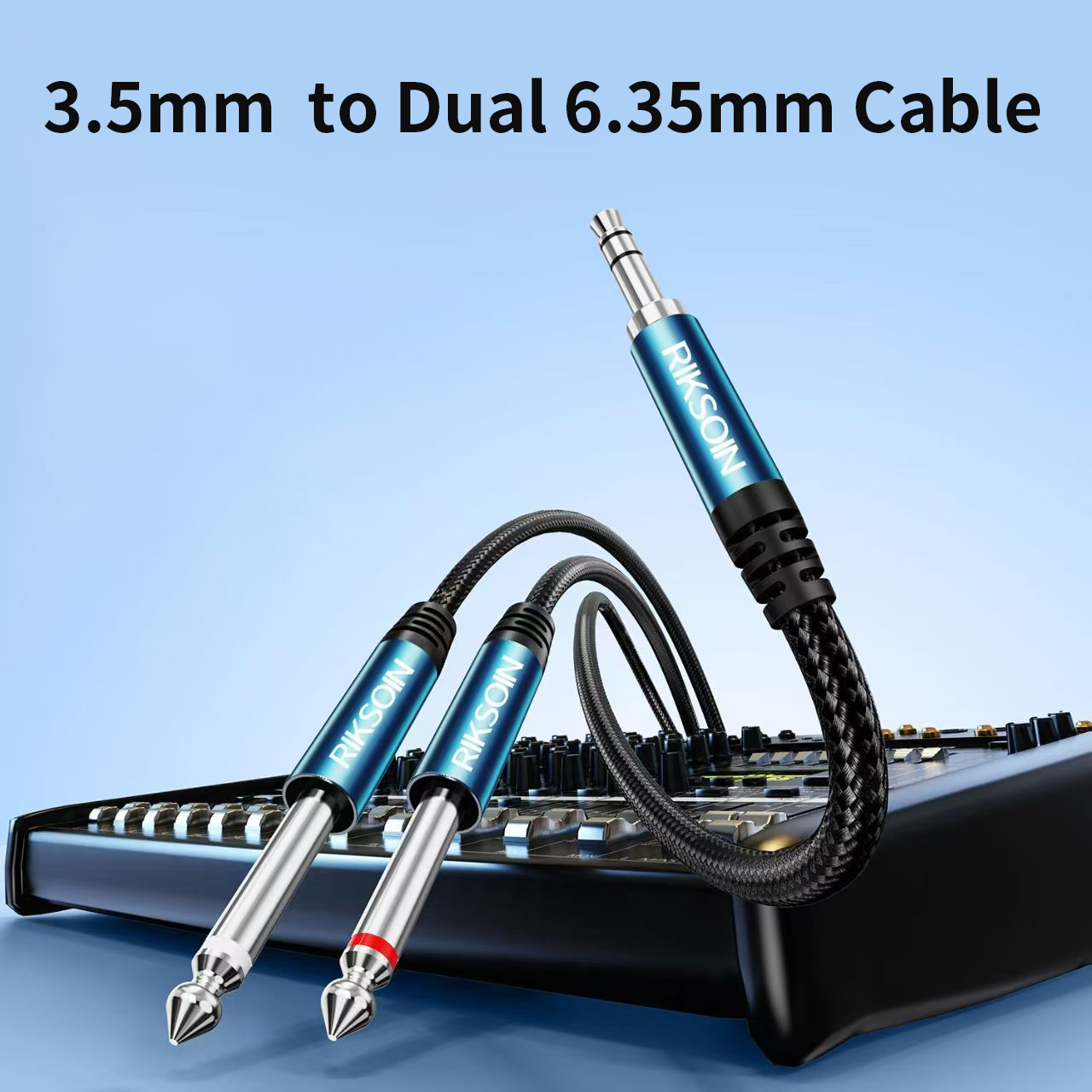 3.5mm TRS to Dual 6.35mm TS Br - đánh giá và giá Audio Music Splitter