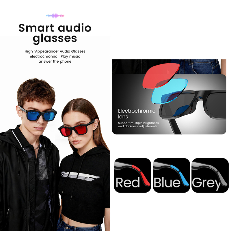 New AI Smart Audio Glasses 38g - đánh giá và giá Audio Music Arabic
