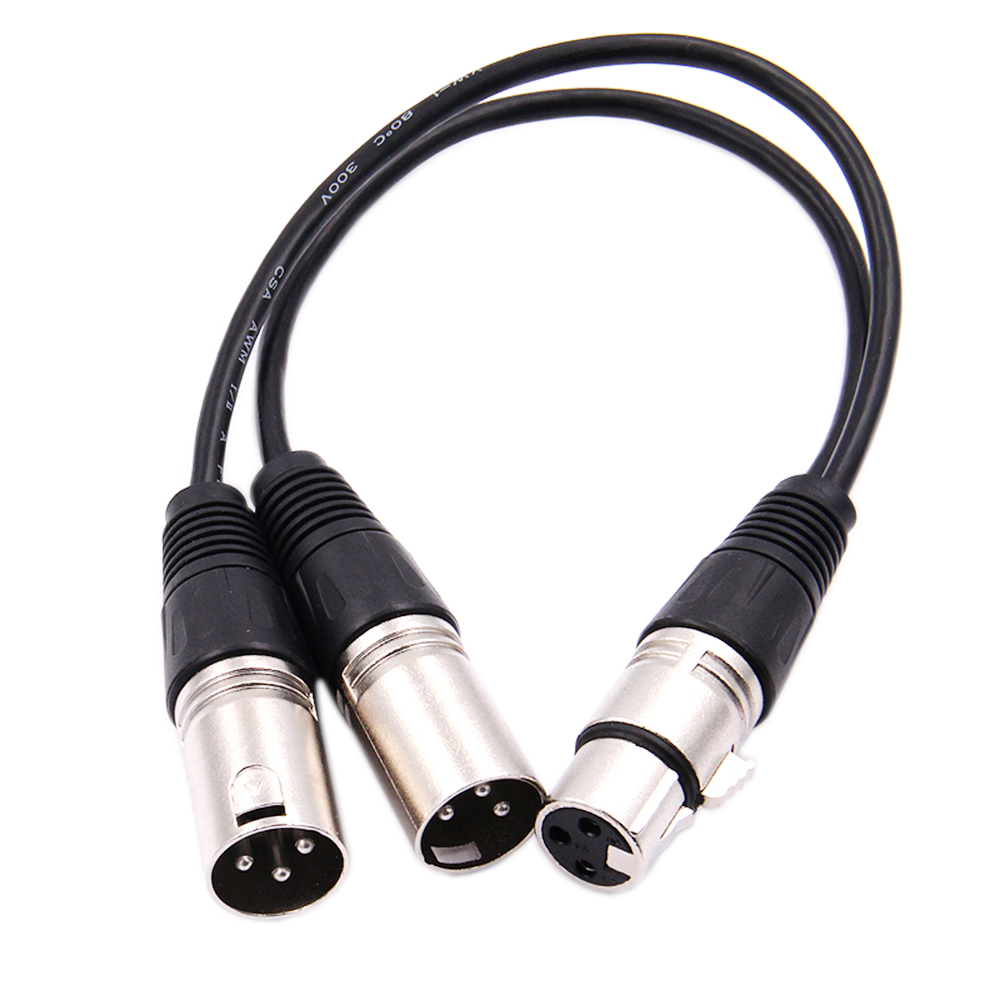 30cm 3 Pin XLR FEMALE Jack To  - đánh giá và giá Audio Music Splitter