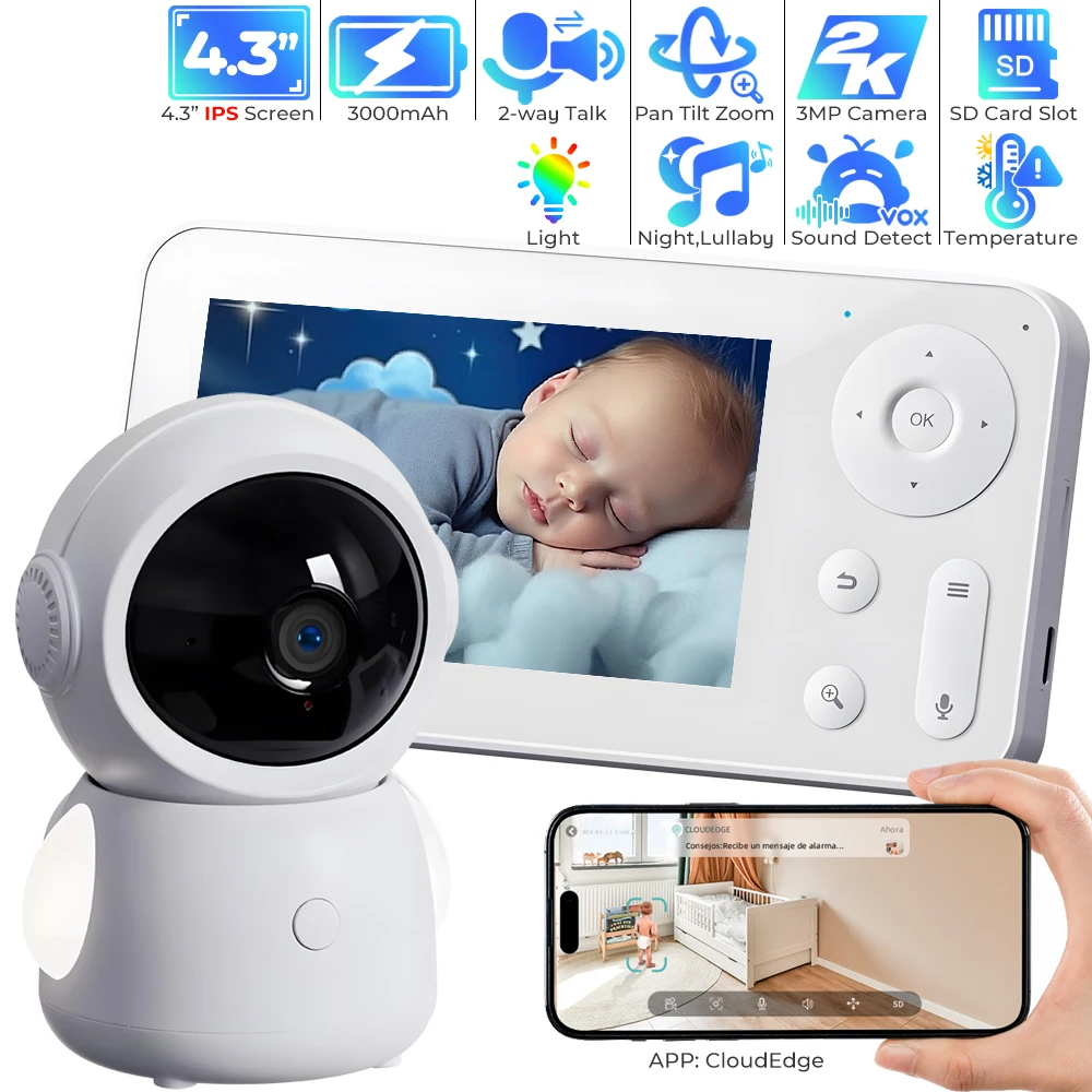 WiFi Baby Monitor with App Con - đánh giá và giá Audio Music Google