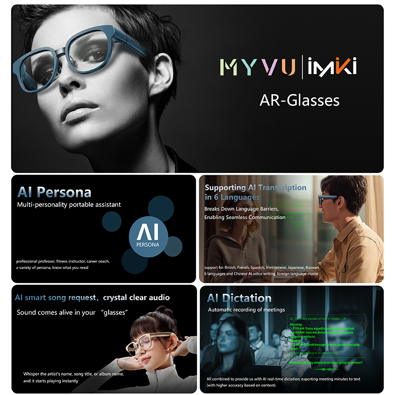 IMIKI AR Glasses Google Assist - đánh giá và giá Audio Music Google