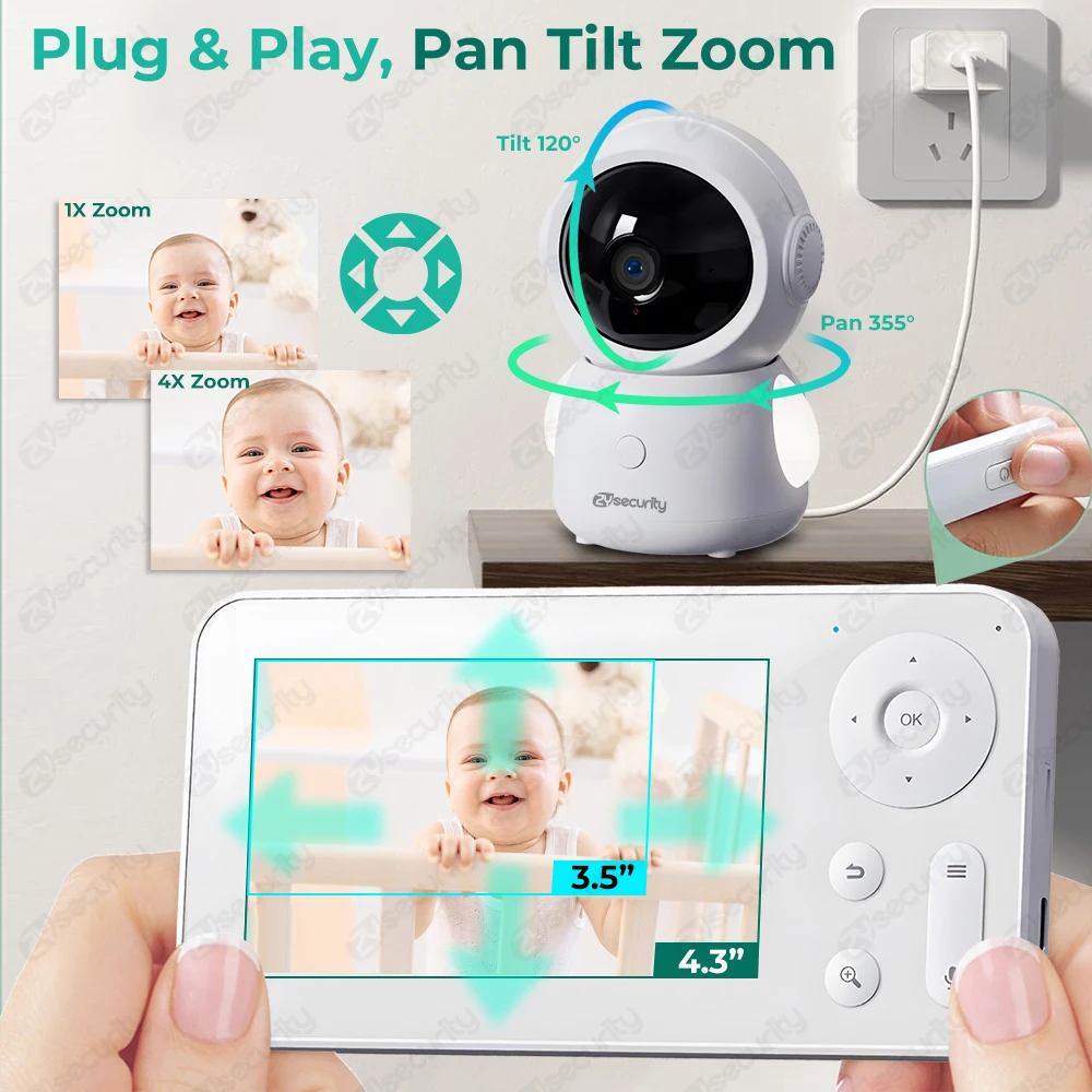 2K WiFi Baby Monitor with Scre - đánh giá và giá Audio Music Google