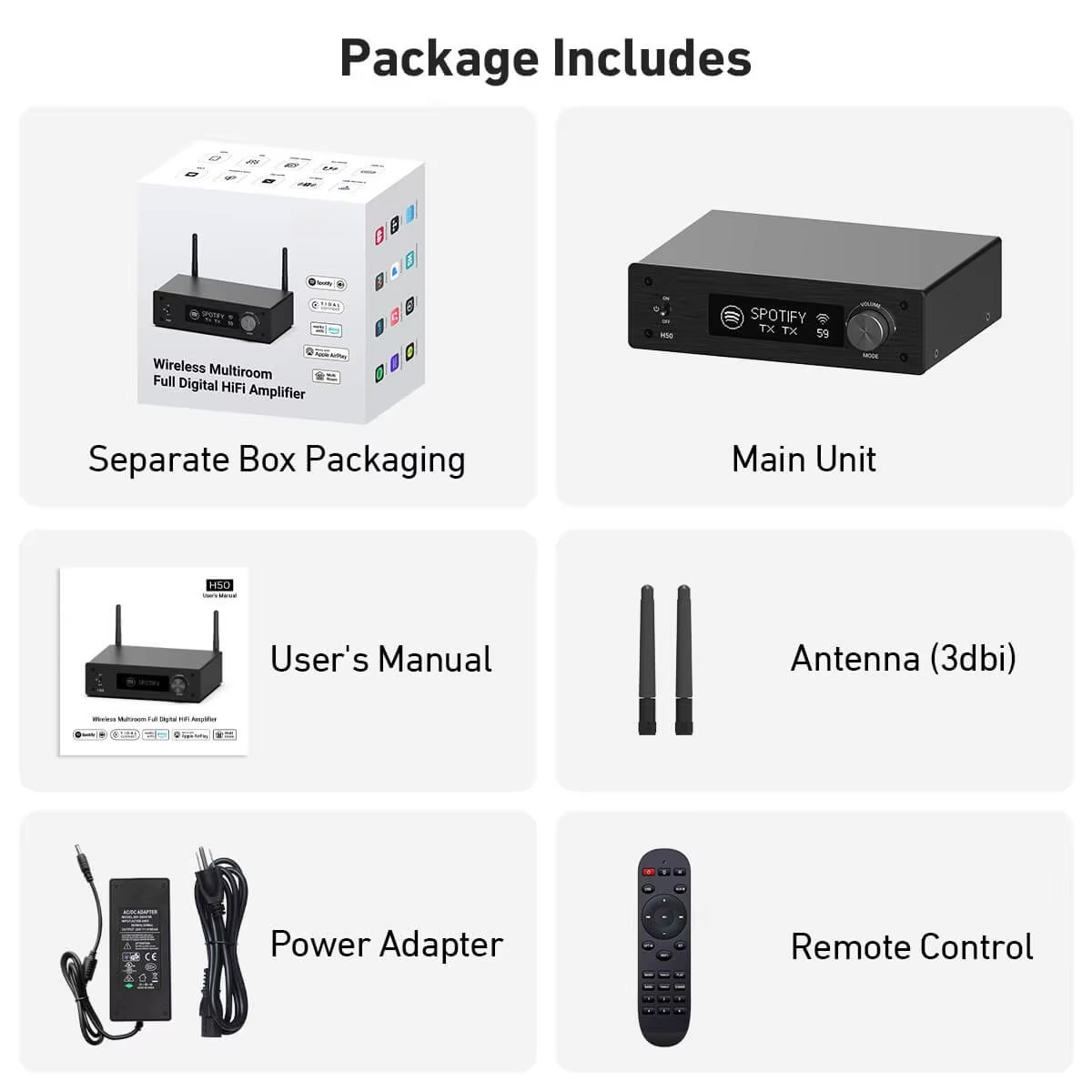 50Wx2 Wireless AirPlay2 HDMI A - đánh giá và giá Audio Music Google