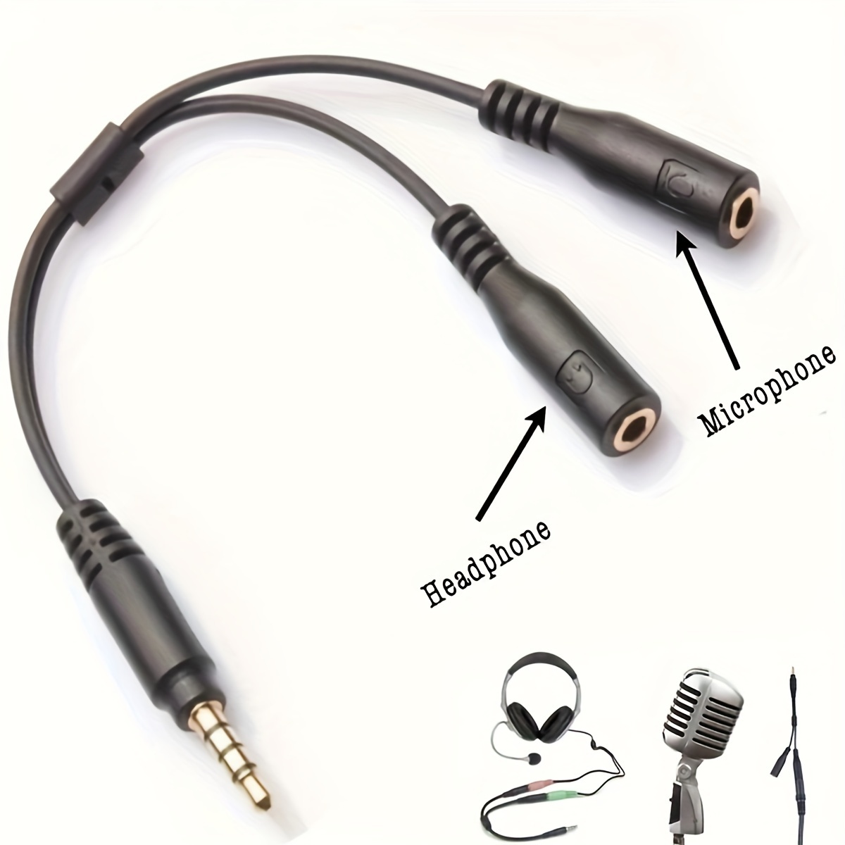 3.5mm Stereo Audio 1Male to 2  - đánh giá và giá Audio Music Splitter