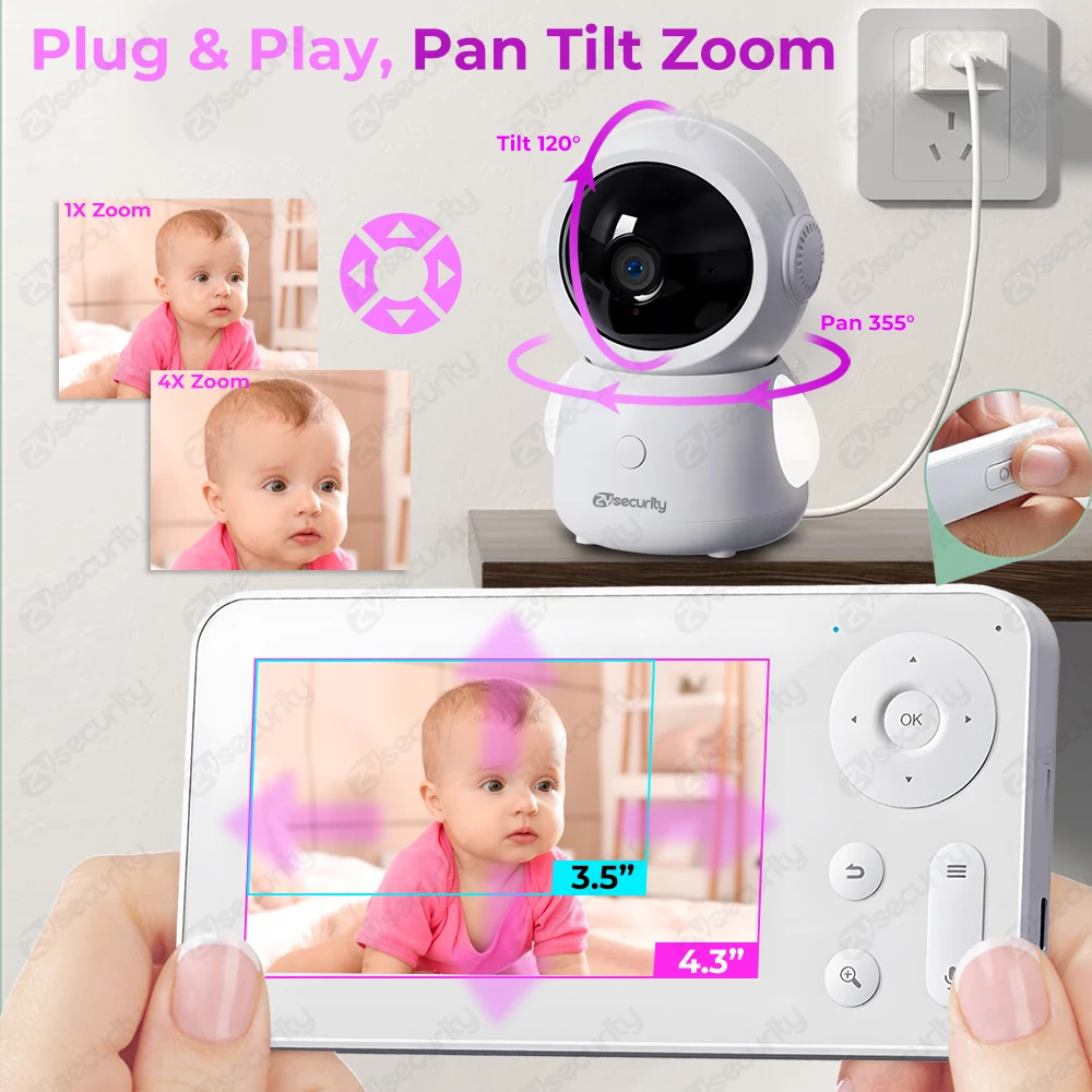 WiFi Baby Monitor with Two Cam - đánh giá và giá Audio Music Google