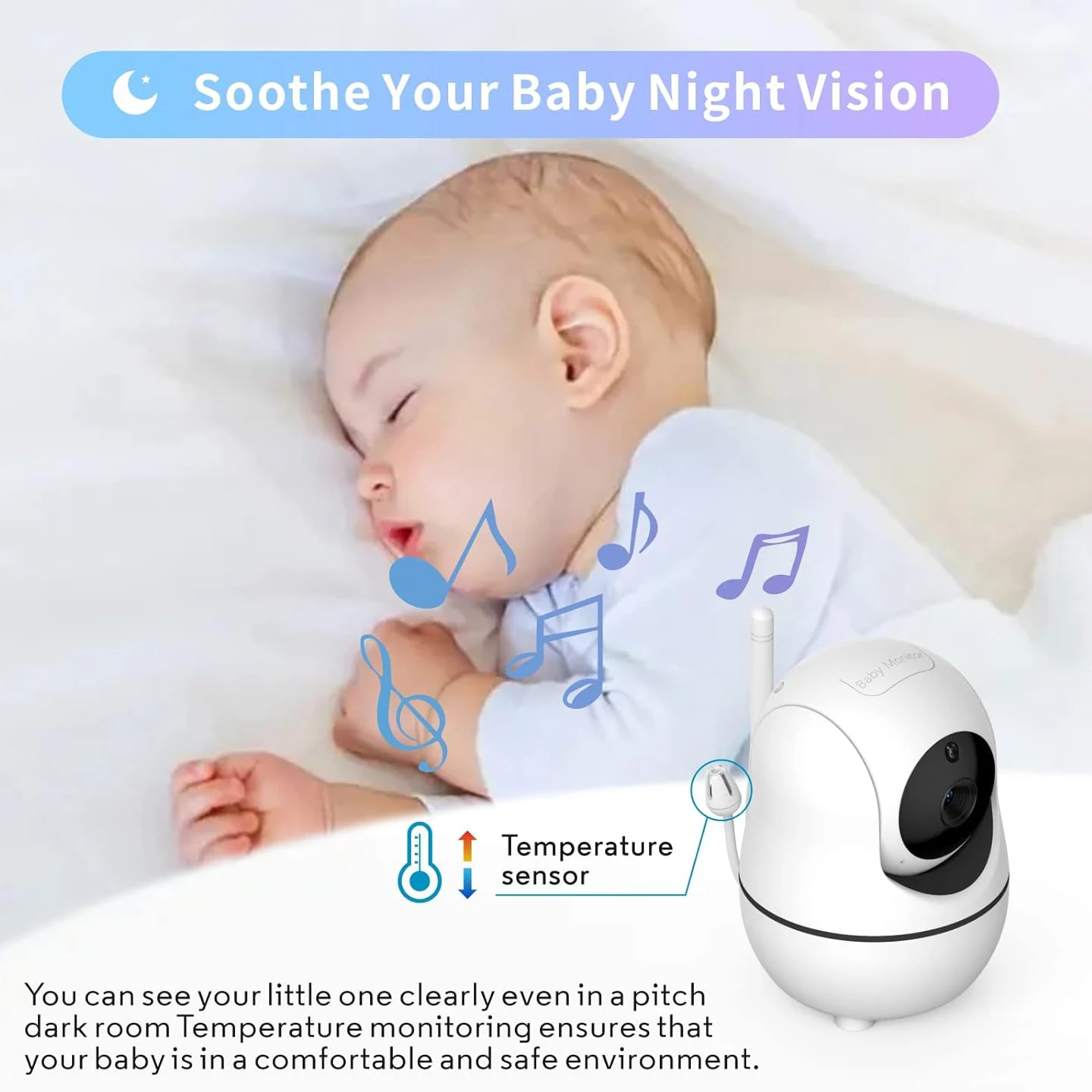 Video Baby Monitor with Digita - đánh giá và giá Audio Detect Music