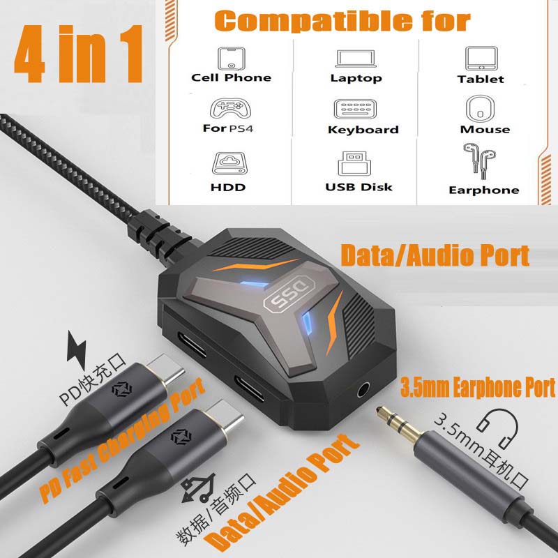 Type C Splitter USB C to 3.5mm - đánh giá và giá Audio Music Splitter