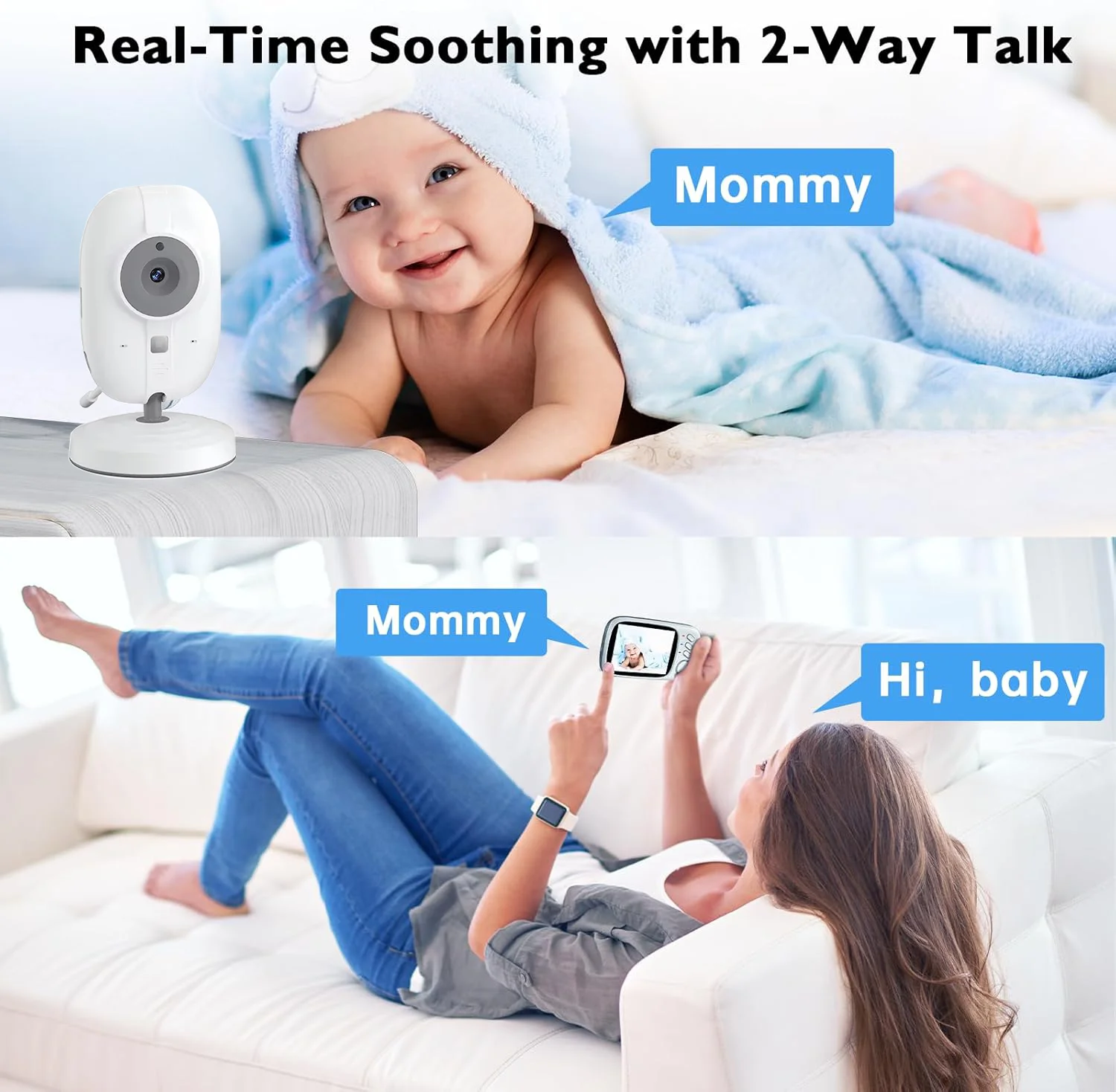 Video Baby Monitor 2.4G Mother - đánh giá và giá Audio Detect Music