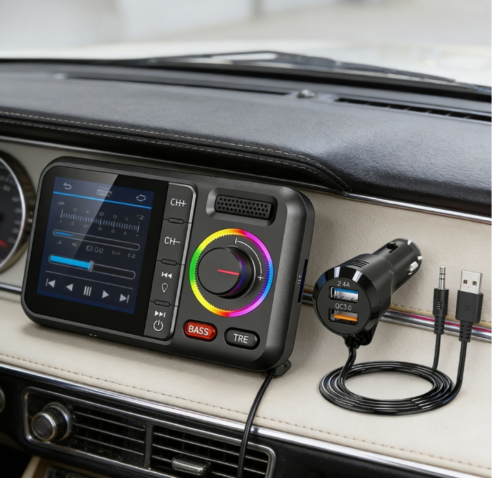 Wireless FM Transmitter with B - đánh giá và giá Audio Music Play